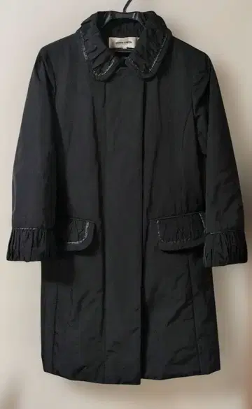 pierre cardin 블랙 롱 코트