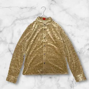 인에 긴팔 셔츠 얇은 소재 아우터 겉옷 꽃무늬