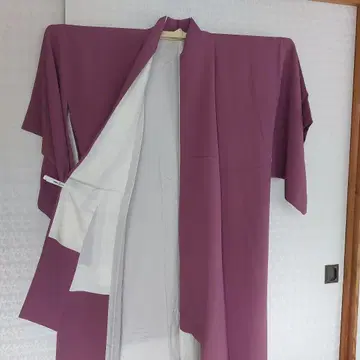 새상품급 보라색 무지 기모노