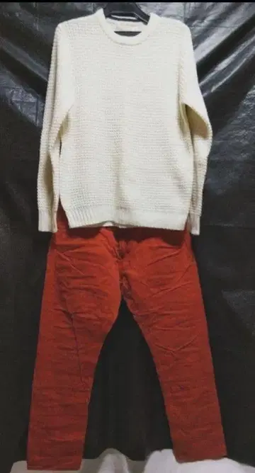 니트 팬츠 상하의 세트