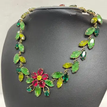 [ M11 ] 스톤 목걸이 꽃