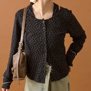 mystic 꽃무늬 홀터 롱 T셔츠