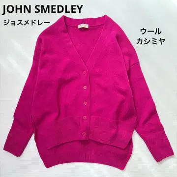 [ 존스메들리 ] 여성용 울 캐시미어 가디건 핑크