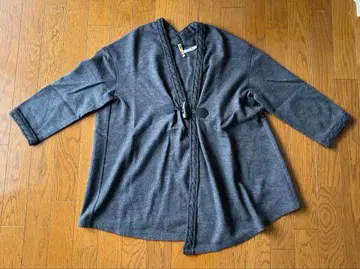 KT 울 100% 아우터 가디건 인조 가죽 클로징 포함