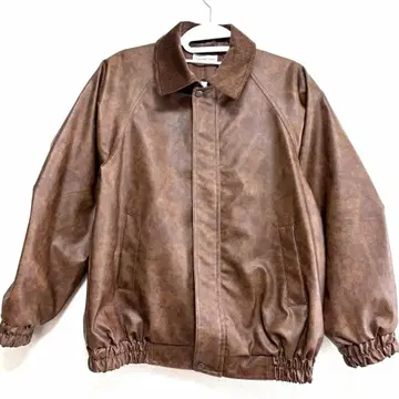 CIAOPANIC TYPY 브라운 가죽 자켓 블루종 M 사이즈 가을/겨울