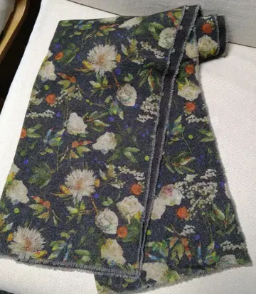 폴 스미스 울 캐시미어 플로럴 머플러