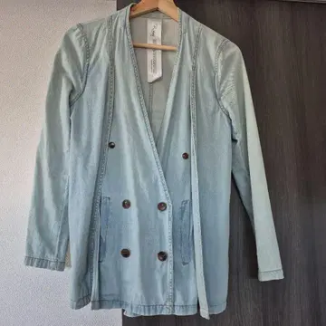 Risley 옅은 파랑 더블 브레스트 자켓