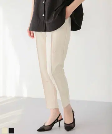 fitmore 하트 모티브 테이퍼드 팬츠