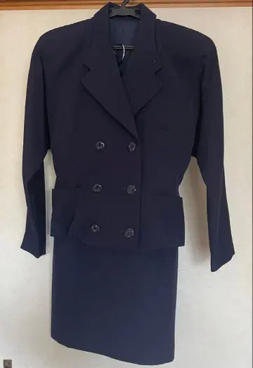 네이비 더블 브레스트 셋업