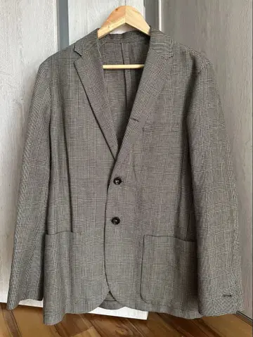 SOVEREIGN 소버린 체크 무늬 테일러드 자켓