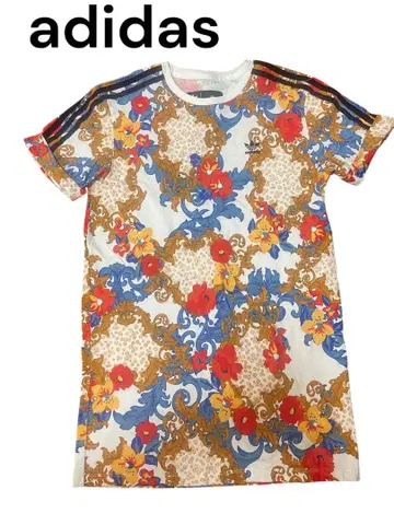 미사용 새상품 adidas 올 패턴 반팔 티셔츠