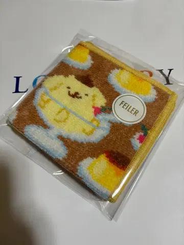 페이 라브라리 폼폼푸딩 손수건 미사용 새상품