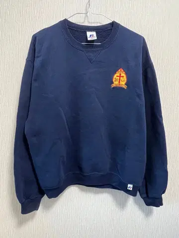 90s RUSSELL ATHLETIC 네이비 맨투맨 M 전면 V