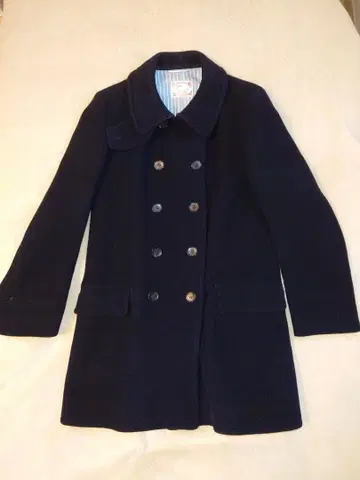 RingJacket 네이비 더블 브레스트 코트