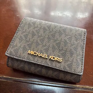 MICHAEL KORS 3단 폴더형 지갑 브라운