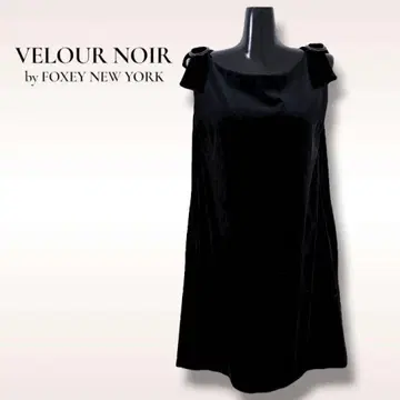 VELOUR NOIR 폭시 벨벳 슬리브리스 원피스 일본제