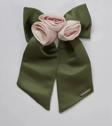 Satin Rose Barrette(Pink) kanako tamura