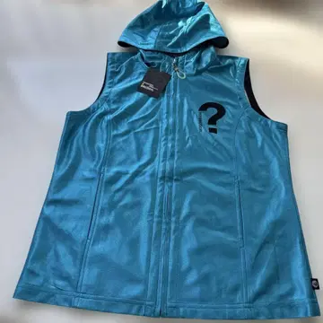 nonsection 터콰이즈 블루 후드 부착 베스트