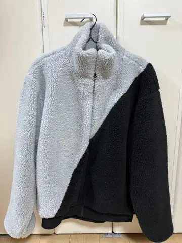 AZUL BY MOUSSY 플리스 자켓 그레이 블랙