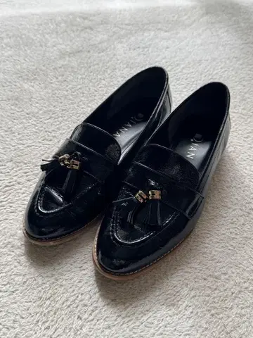 다이애나 로퍼 23.5cm 블랙 태슬 로우힐