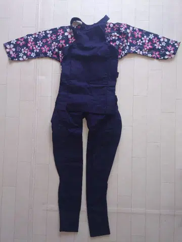 아사쿠사 나카야 축제 세트 코이구치 셔츠 하라카케 슬림 팬츠 네이비