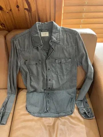 nudie jeans co. 그레이 긴팔 데님 셔츠