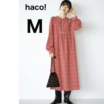 haco! 꽃무늬 원피스 레드 빨간색 M