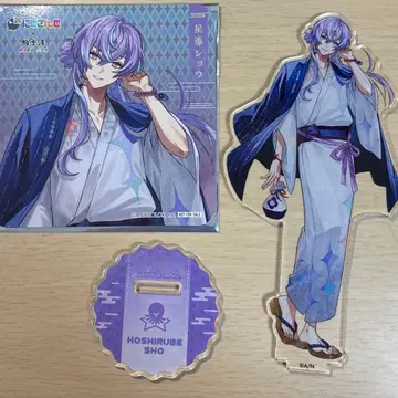 니지산지 극락탕 토토노우 니지산지 아크릴 스탠드 코스터 호시미치 쇼