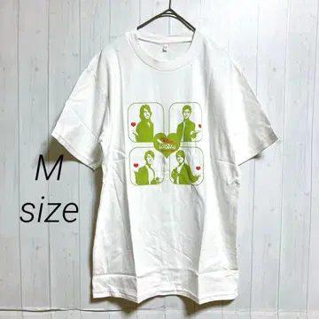 미사용 새상품 F4 반팔 T셔츠 대만 이미지 캐릭터 M 화이트