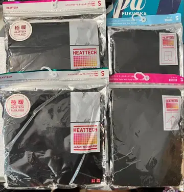 UNIQLO 히트텍 4장 세트 크루넥 터틀넥 외