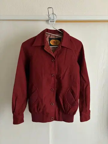 90년대 Dunhill 울 자켓 홍콩제 스윙탑 숏기장 블루종