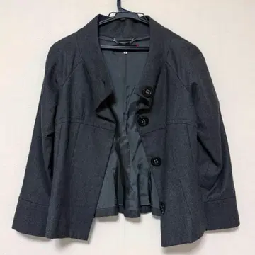 INED 그레이 노카라 자켓