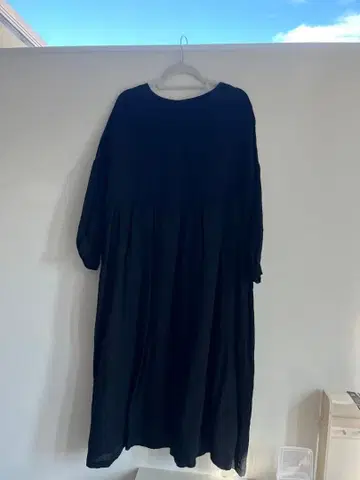 ICHI Antiquites 블랙 롱 원피스 긴팔