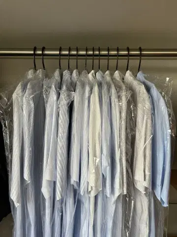 남성용 반팔 셔츠 12장