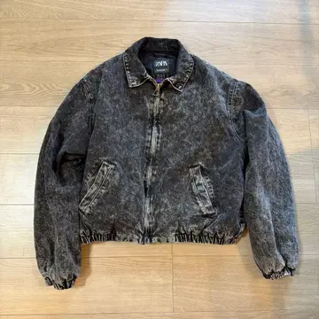 자라 ZARA 충전솜 블랙 데님 자켓 남성용 M