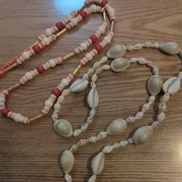 조개 캐주얼 목걸이 2개 세트