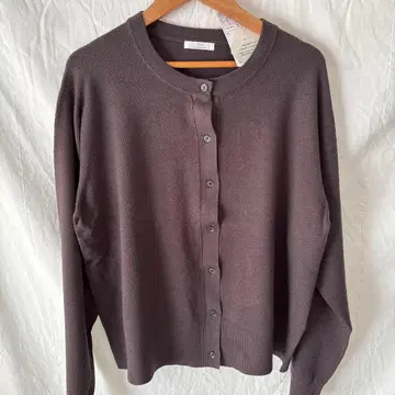 [ 새상품 ] ITEMS 다크 브라운 버튼 가디건 어반 리서치