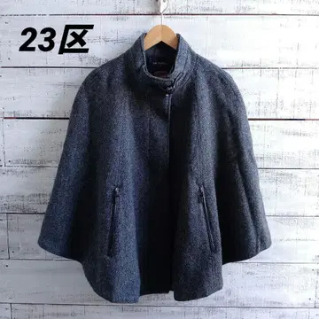 W425 23구 MAGEE 헤링본 트위드 판초 38