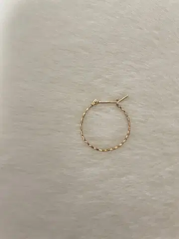 k10 골드 후프 귀걸이 스크류 후프 한쪽만