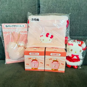 [발송 가능] 헬로키티 복권 마스코트 소품함 복조리 참