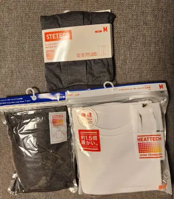 UNIQLO 울트라 웜 히트텍, 히트텍 스테테코 M 사이즈 3종 세트