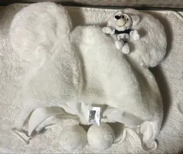 미키 팬캡 화이트