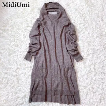 MidiUmi 미디우미 원피스 튜닉 니트 V넥 슬릿