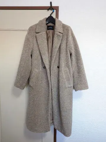 새상품급 GREEN LABEL RELAXING 보아 롱 코트 체스터