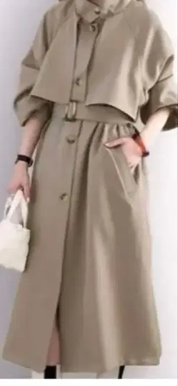 트렌치코트 버튼 포함