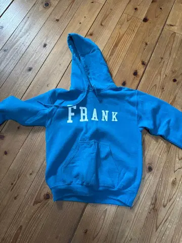FRANK 후드 부착 맨투맨 파랑