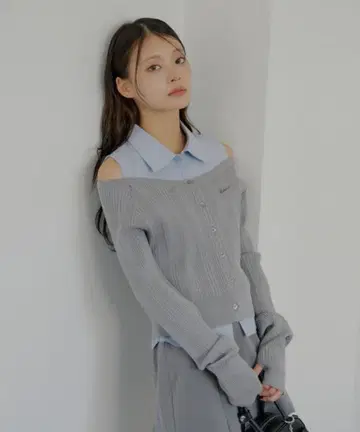 CHICO 셔츠 레이어드 2way 가디건