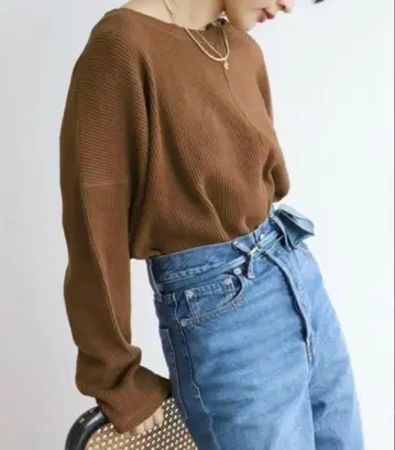 SLOBE Citron. 패치워크 서멀 풀오버