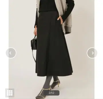 새상품 택 미착용 이에나 IENA 몰스킨 트라페즈 스커트 2022AW