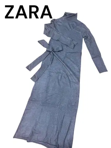 미사용 [ ZARA ] 그레이 긴팔 롱 원피스